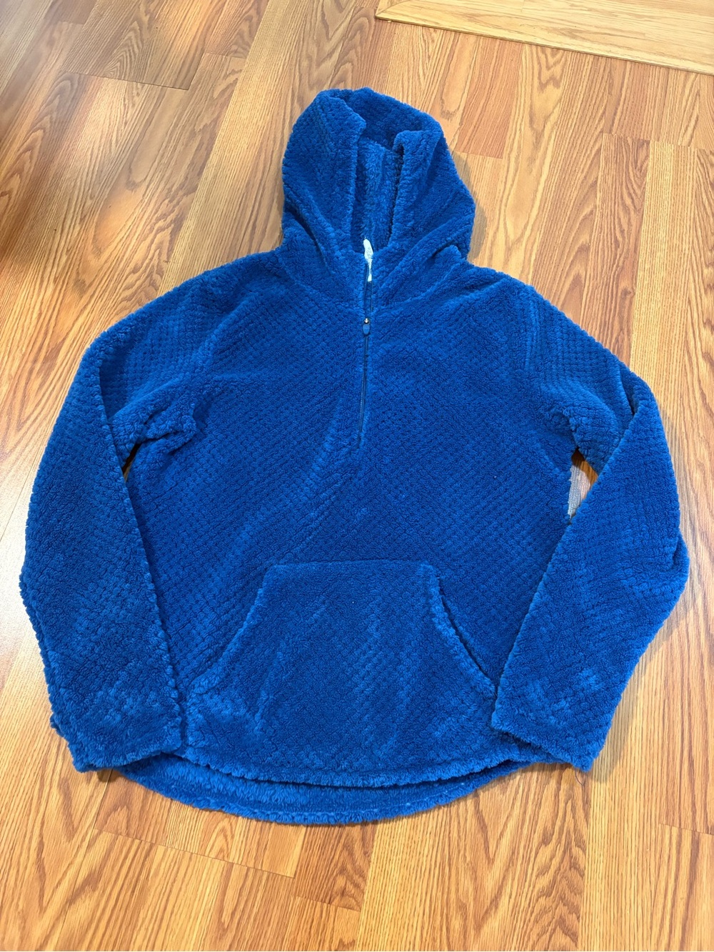 tek gear Blue Plush Half-Zip Hoodie Sweater